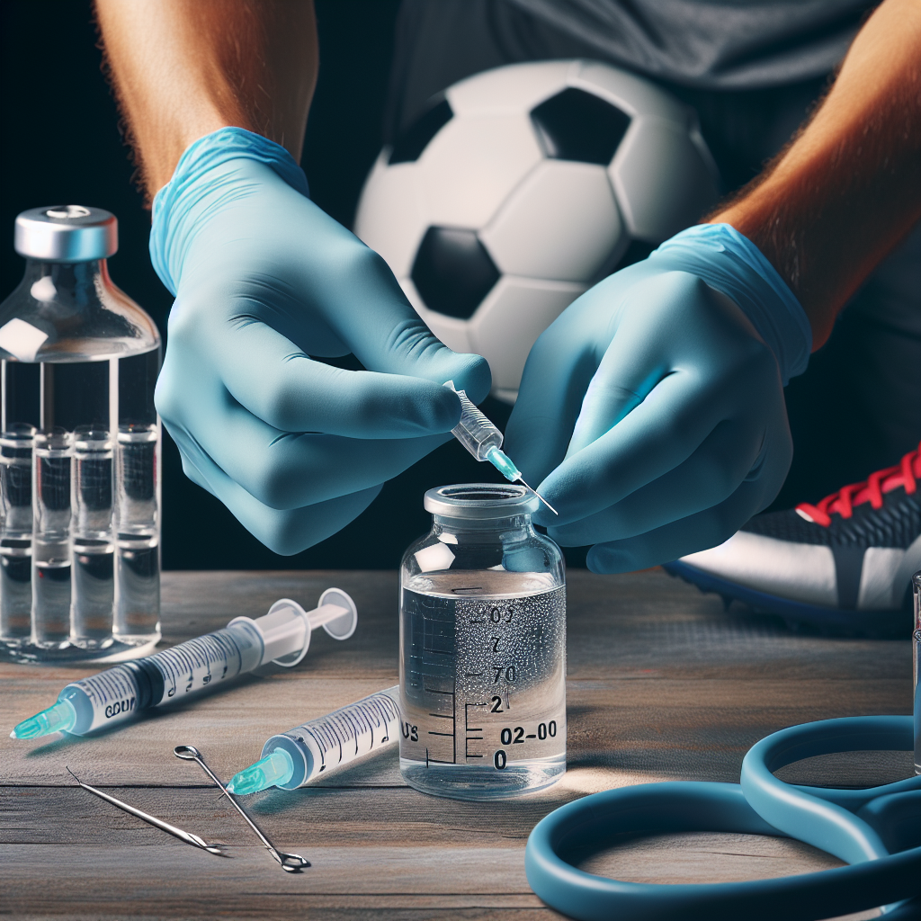 L'acqua battericida per iniezioni come supporto terapeutico nello sport